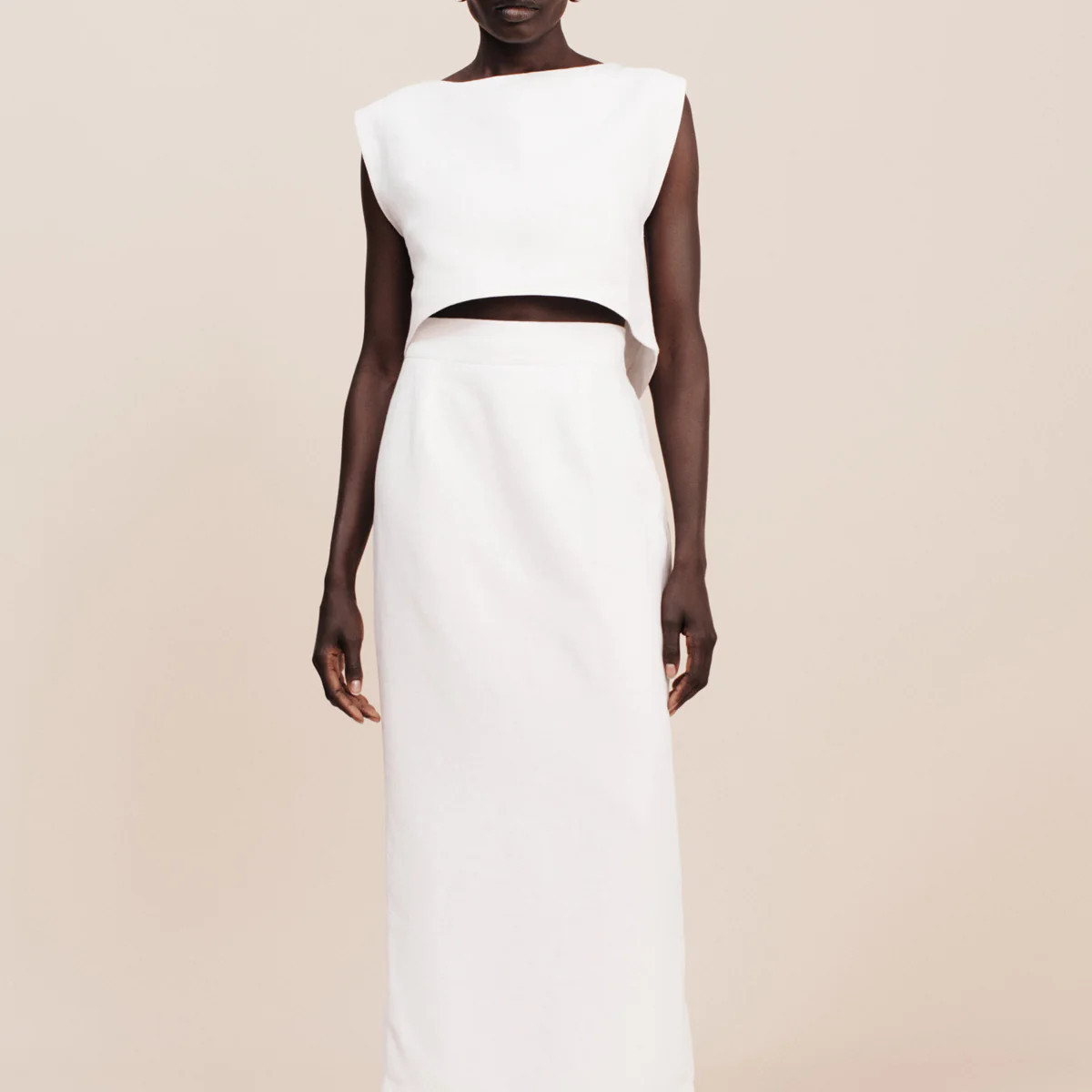 EMMA PENCIL SKIRT - IVORY COMING SOON | POSSE (Australia & New Zealand)