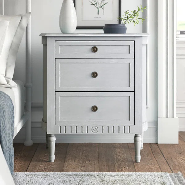Floria 29.5'' Tall 3 - Drawer Solid Wood Bachelor's Chest | Wayfair North America