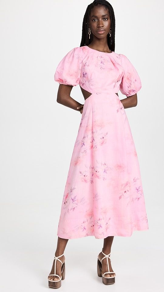 Malina Floral Midi Dress | Shopbop
