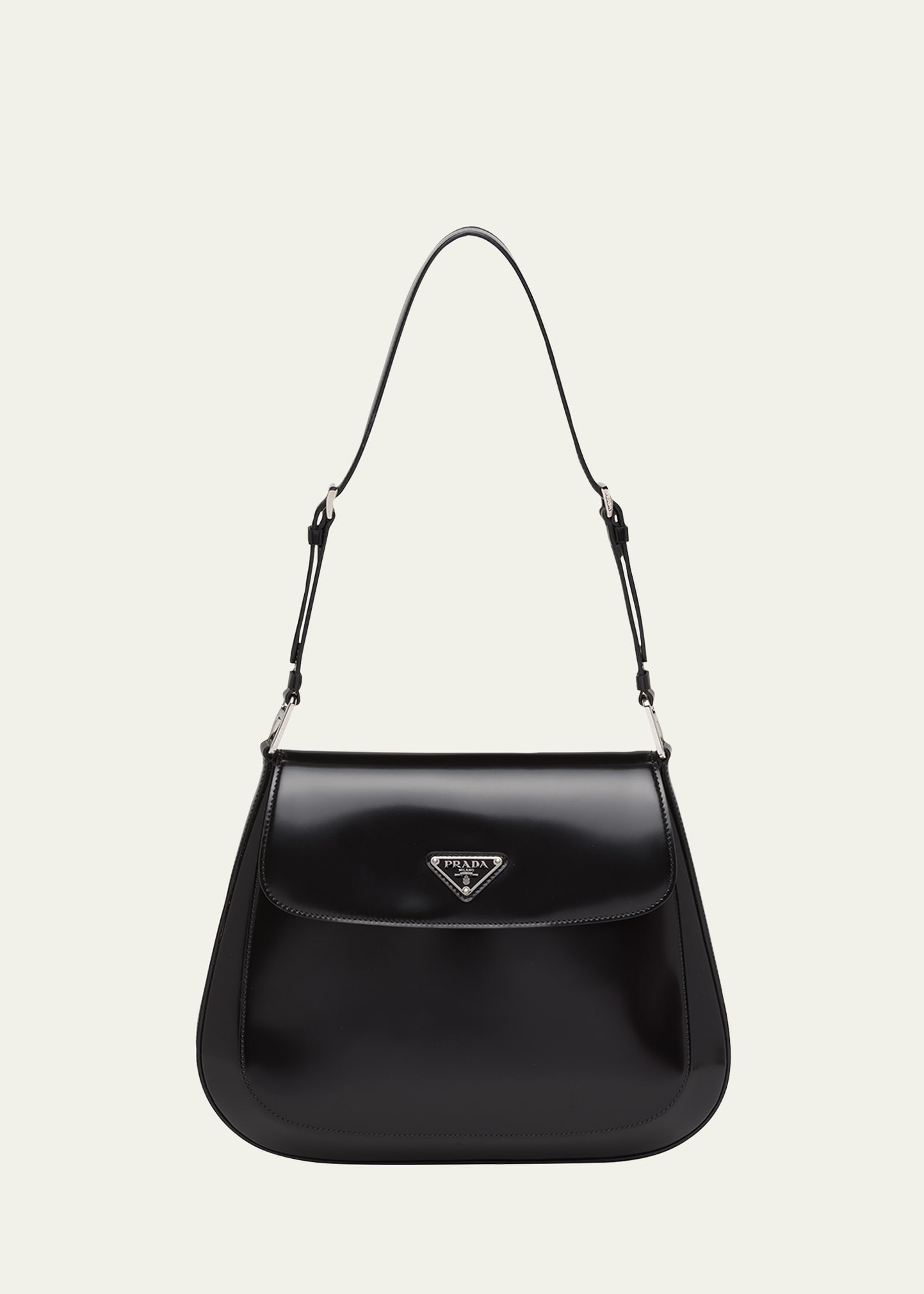 Cleo Large Flap Brushed Leather Shoulder Bag | Bergdorf Goodman