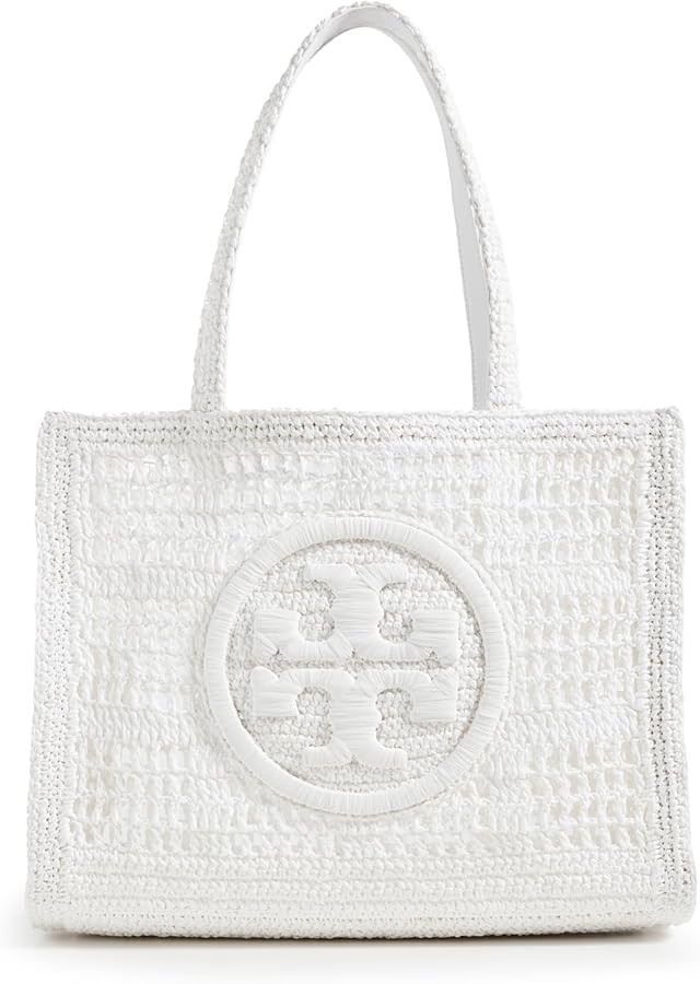 Tory Burch Women's Ella Hand Crocheted Small Tote | Amazon (US)