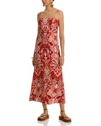 FARM Rio Tropical Tapestry Red Slip Dress  | Bloomingdale's Women | Bloomingdale's (US)