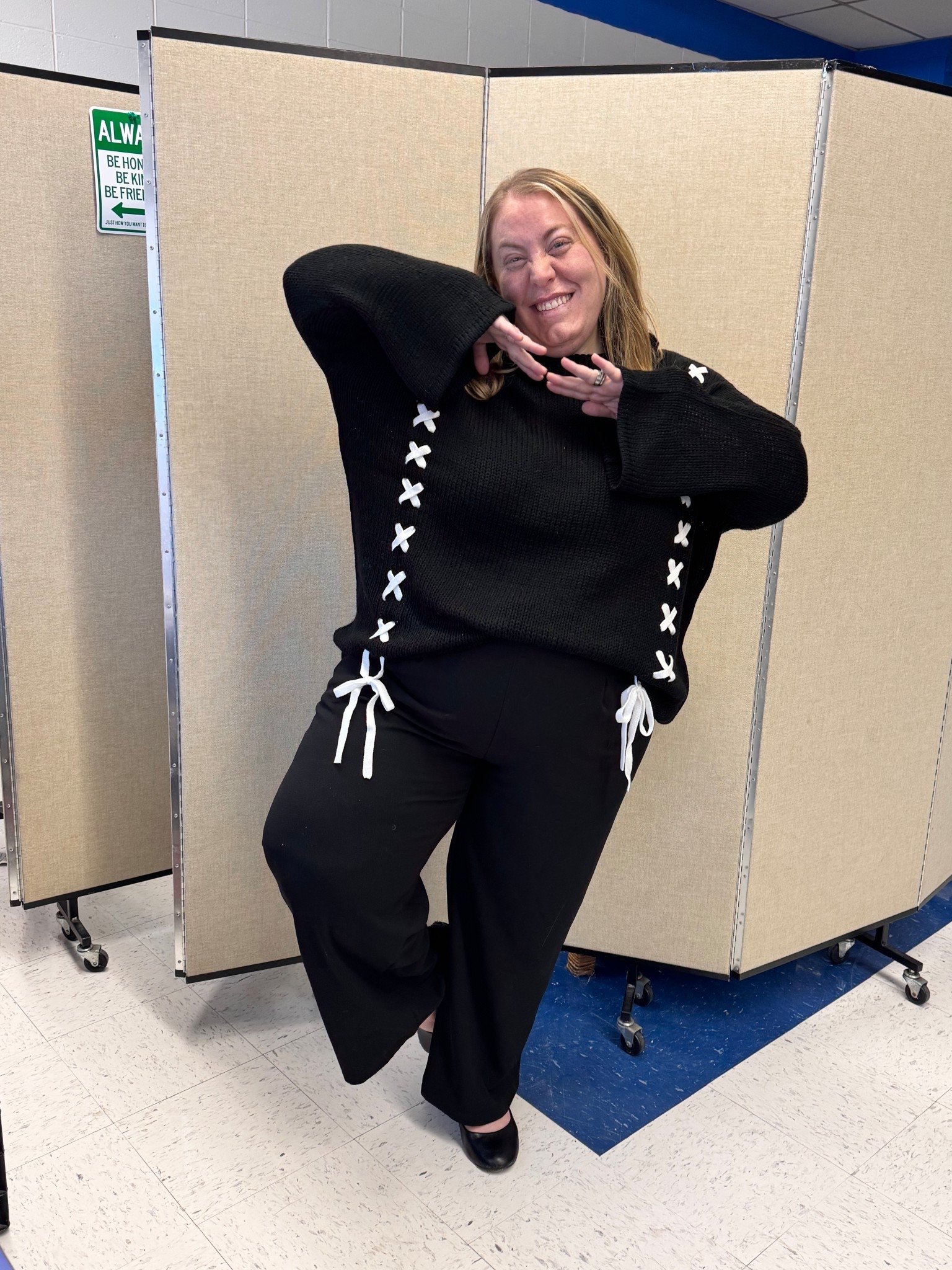 Loving this tie sweater - use code PHATULLA to save $$$ at checkout 

#LTKdayinmylife #LTKMidsize #LTKPlusSize
