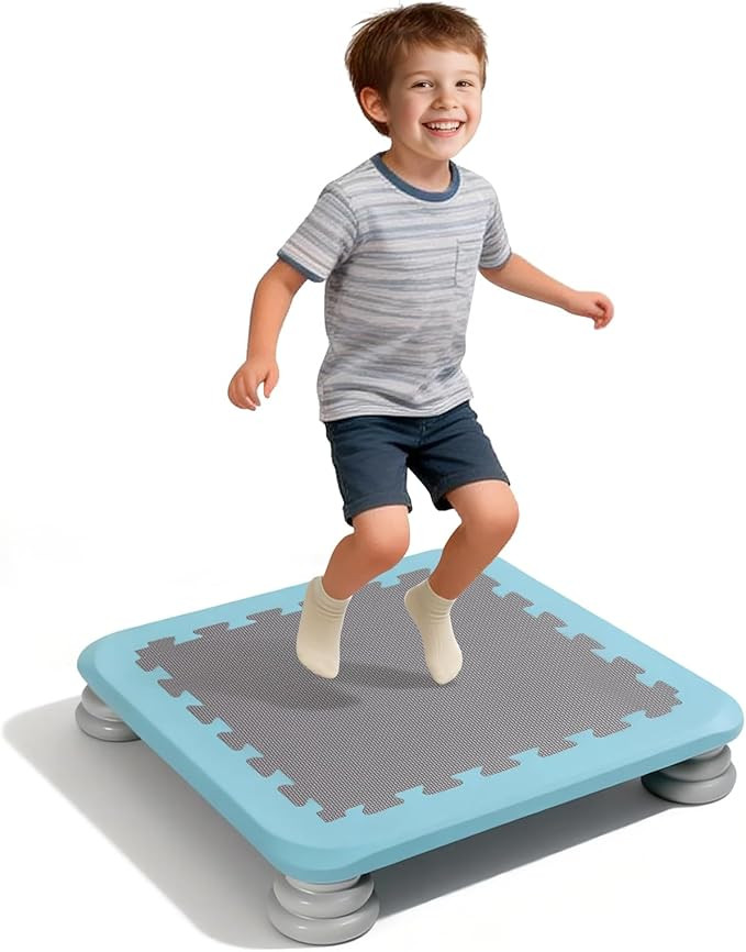 Mini Trampoline Bounce Board for Kids, 25 Inch Sensory Trampoline Indoor Outdoor for Balance & Co... | Amazon (US)