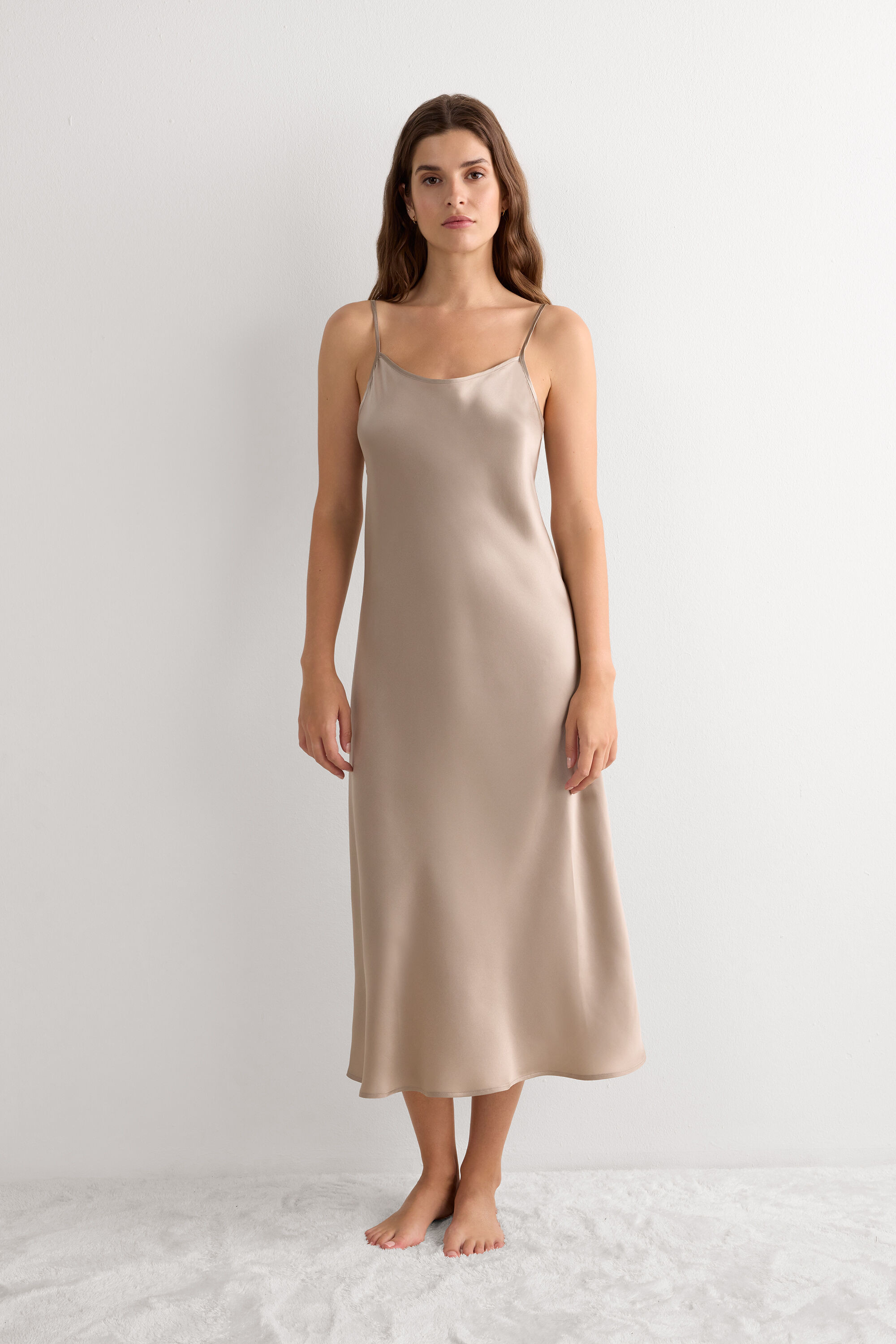 Midi-Length Slip in Silk | Intimissimi (US)