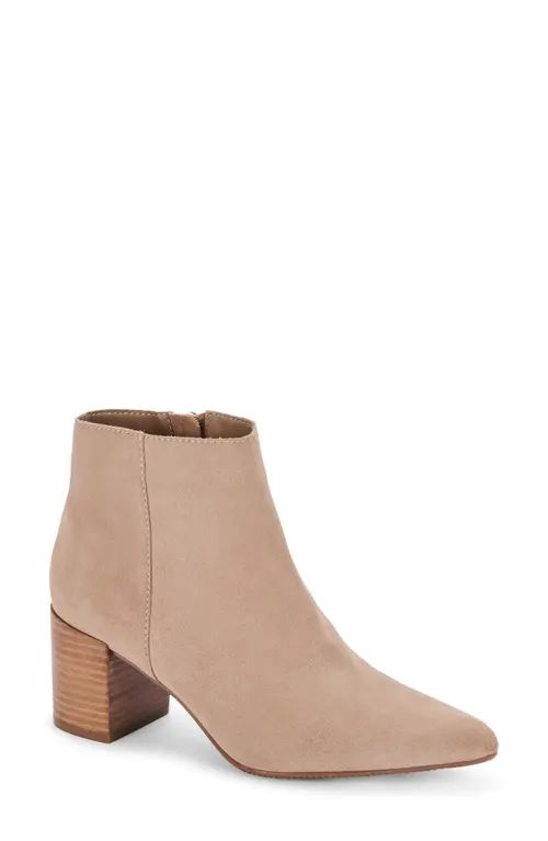 Blondo Tasel Waterproof Block Heel Bootie in Tan Suede/tan at Nordstrom, Size 8.5 | Nordstrom