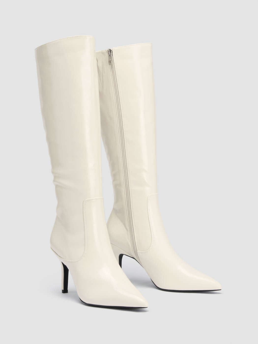 Spitztoe Stiletto Kniehohe Stiefel | Cider