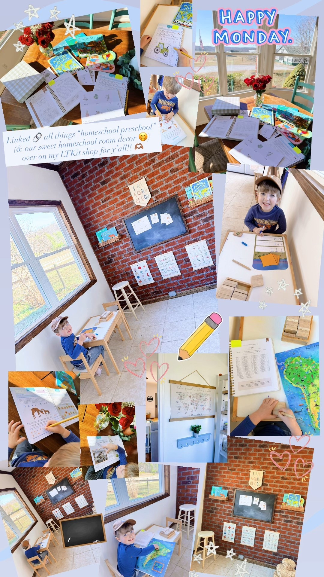 Linked 🔗 all things “homeschool preschool” (& our sweet homeschool room decor 🤭) over on my LTKit shop for y’all!! 🫶🏽