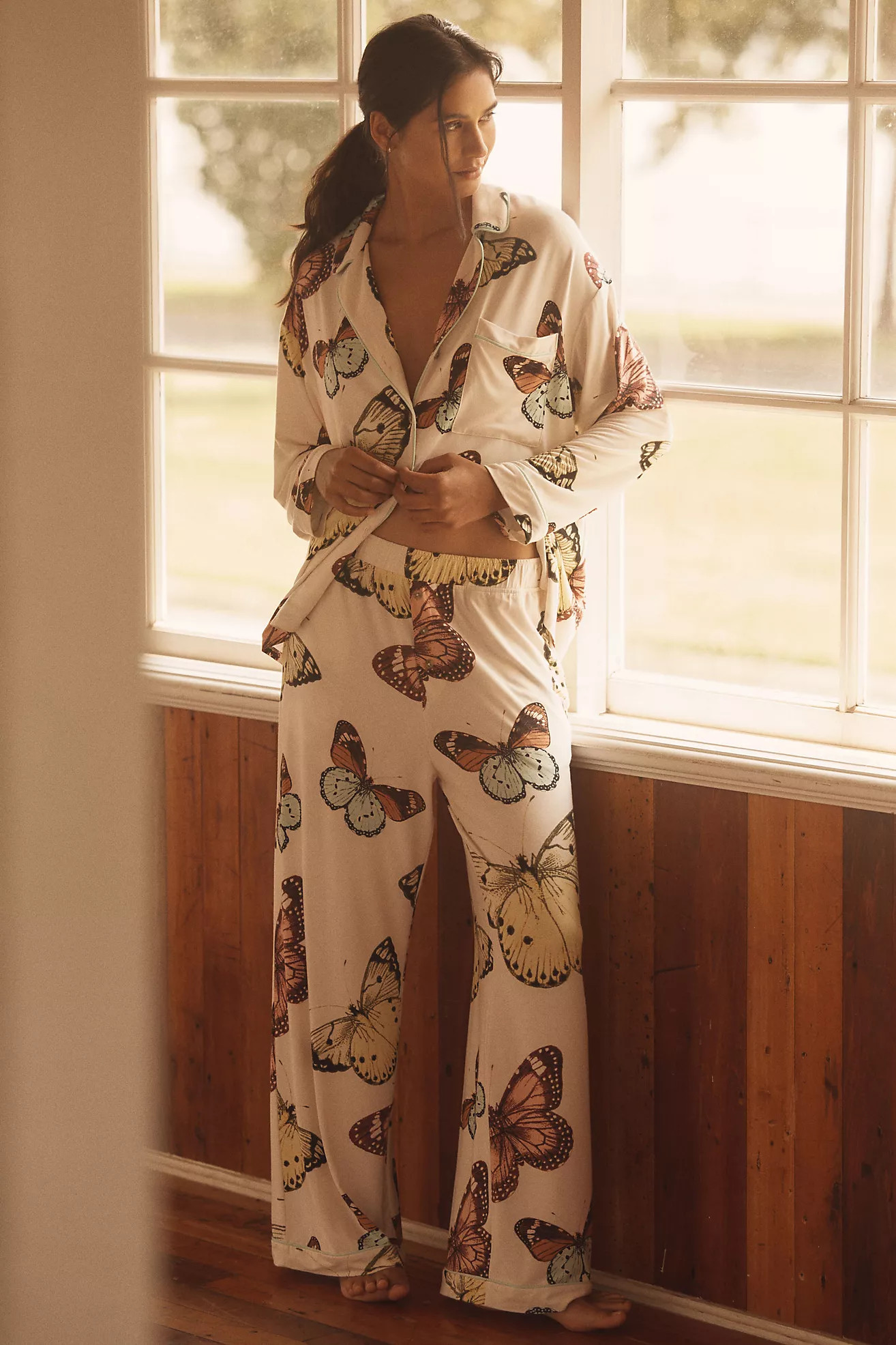 The Briar Piped Pajama Pants | Anthropologie (US)