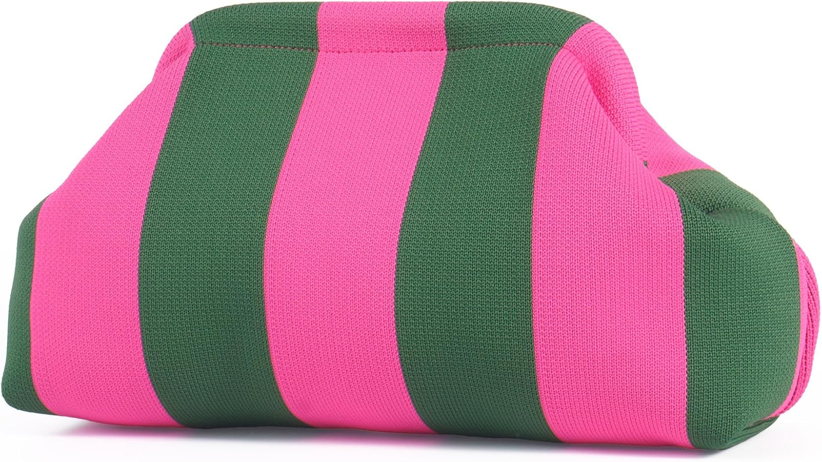 Woven Clutch Purses for Woman,Summer Beach Purse for Vacation, Woven Striped Dumpling Bag,Crochet... | Amazon (US)