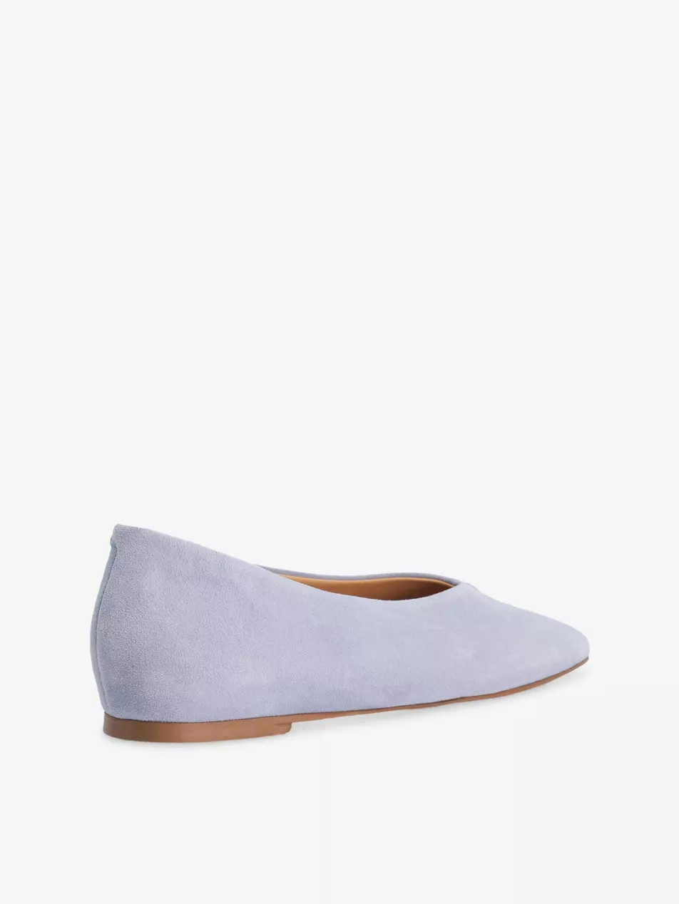Highcut Suede Ballet Flats | Selfridges