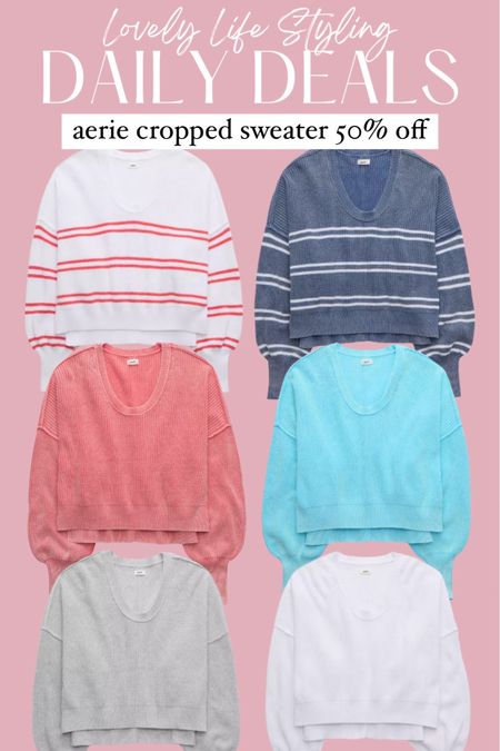 Aerie cropped sweater 50% off!


#LTKStyleTip #LTKSaleAlert #LTKFindsUnder50