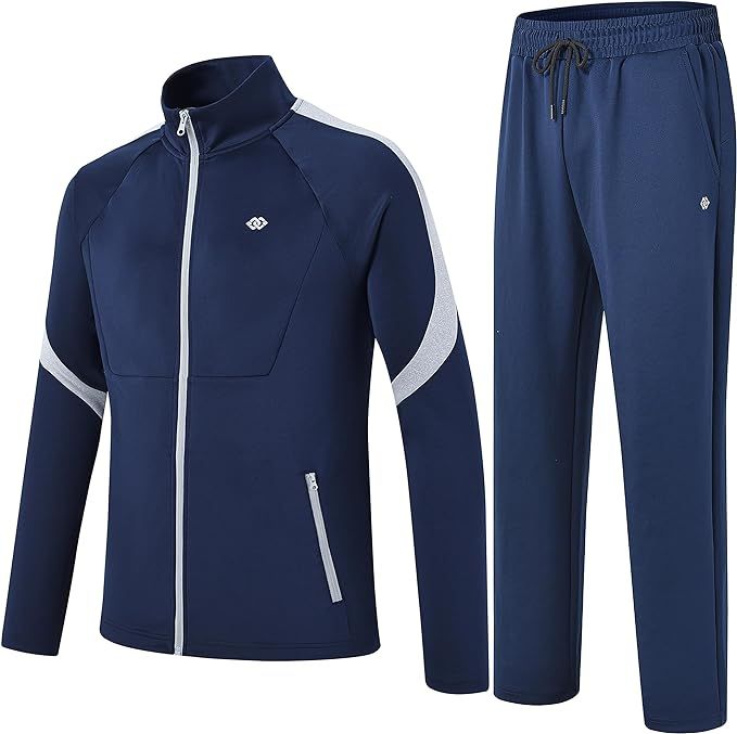 MoFiz Men's Tracksuits Sweatsuits for Men Athletic Set 2 Piece Track Suits Jogging Casual Warm Up... | Amazon (US)