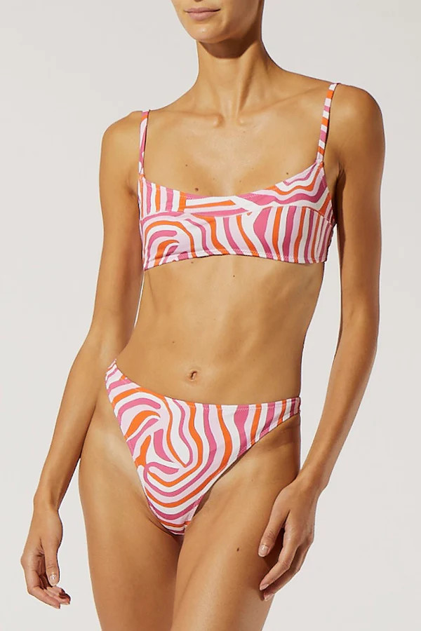 The Elsa Top Abstract Zebra | Solid & Striped