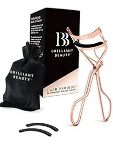 Brilliant Beauty Eyelash Curler with Satin Bag & Refill Pads - Award Winning - No Pinching, Just ... | Amazon (US)