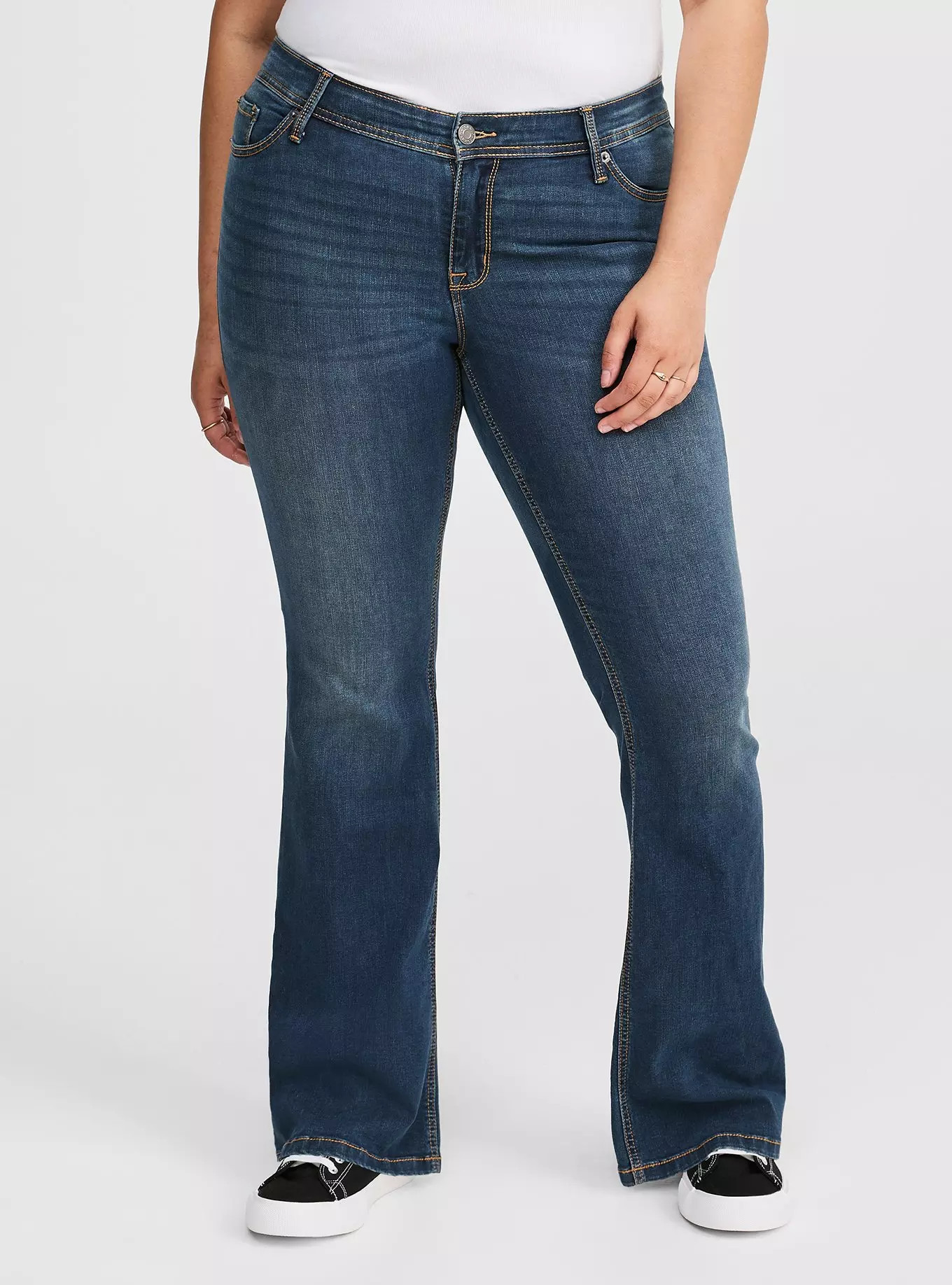 Luxe Slim Boot Jean - Super Stretch Medium Wash | Torrid (US & Canada)