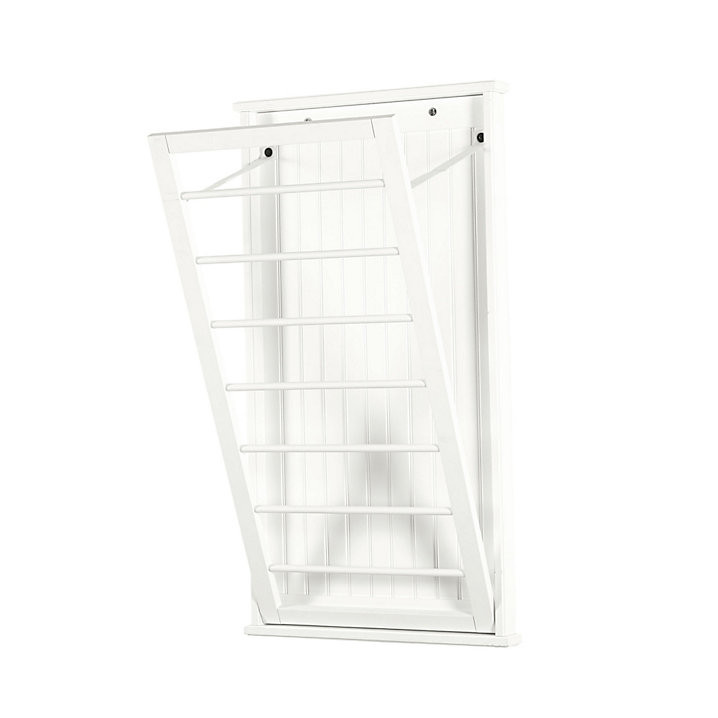 Beadboard Drying Rack & Poplar Crafted Water Resistant Laundry Organizer | Ballard Designs, Inc.