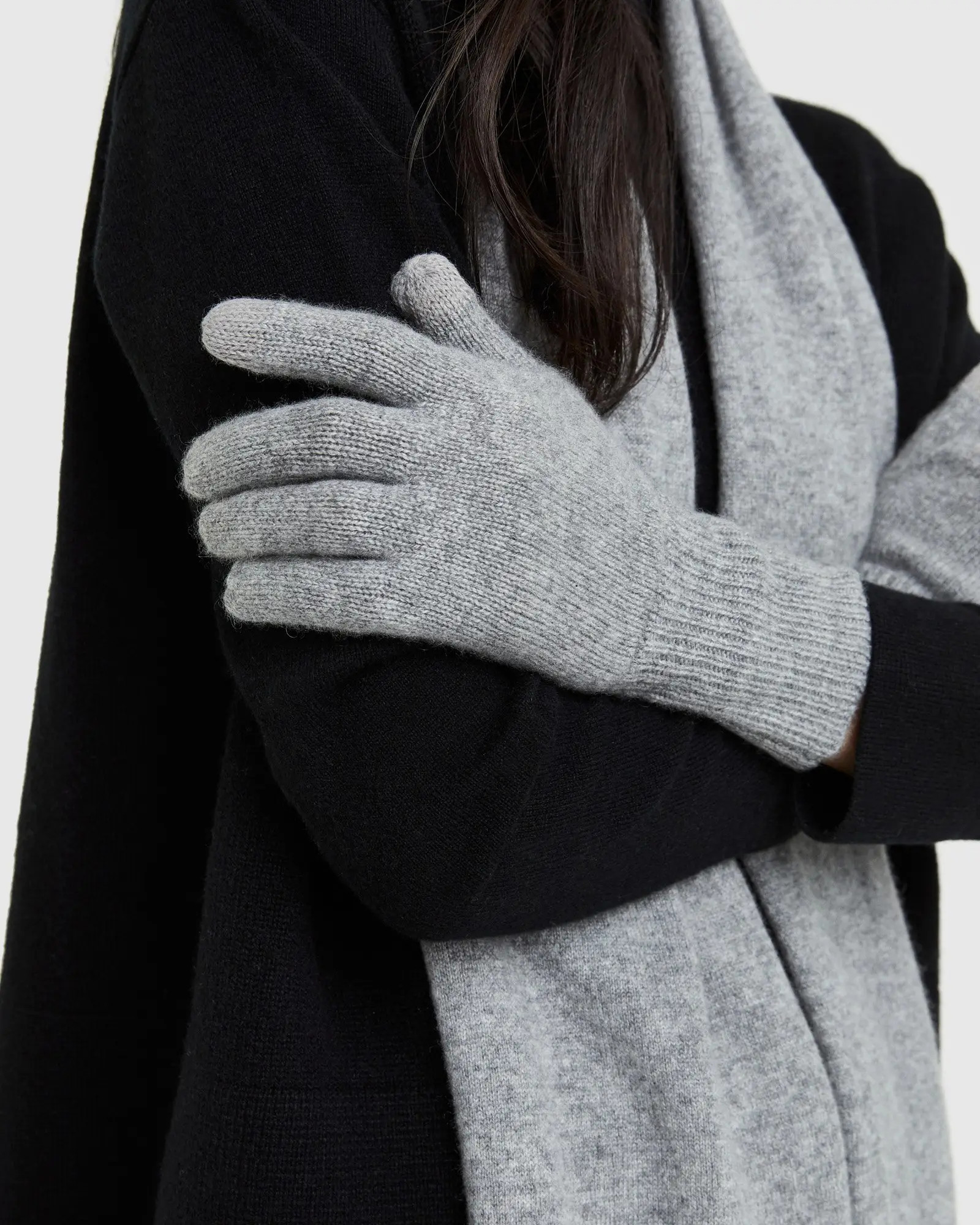 Cashmere Gloves | Quince in Heather Grey | Quince
