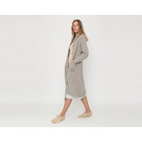 Super Long White Women's Cardigan Sweater With Hoodie, Button Closure & Pockets Infront Nida | Etsy (US)