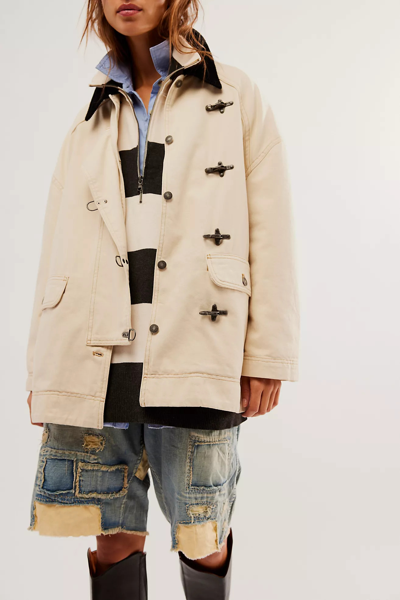 We The Free Denim Barn Coat | Free People (UK)