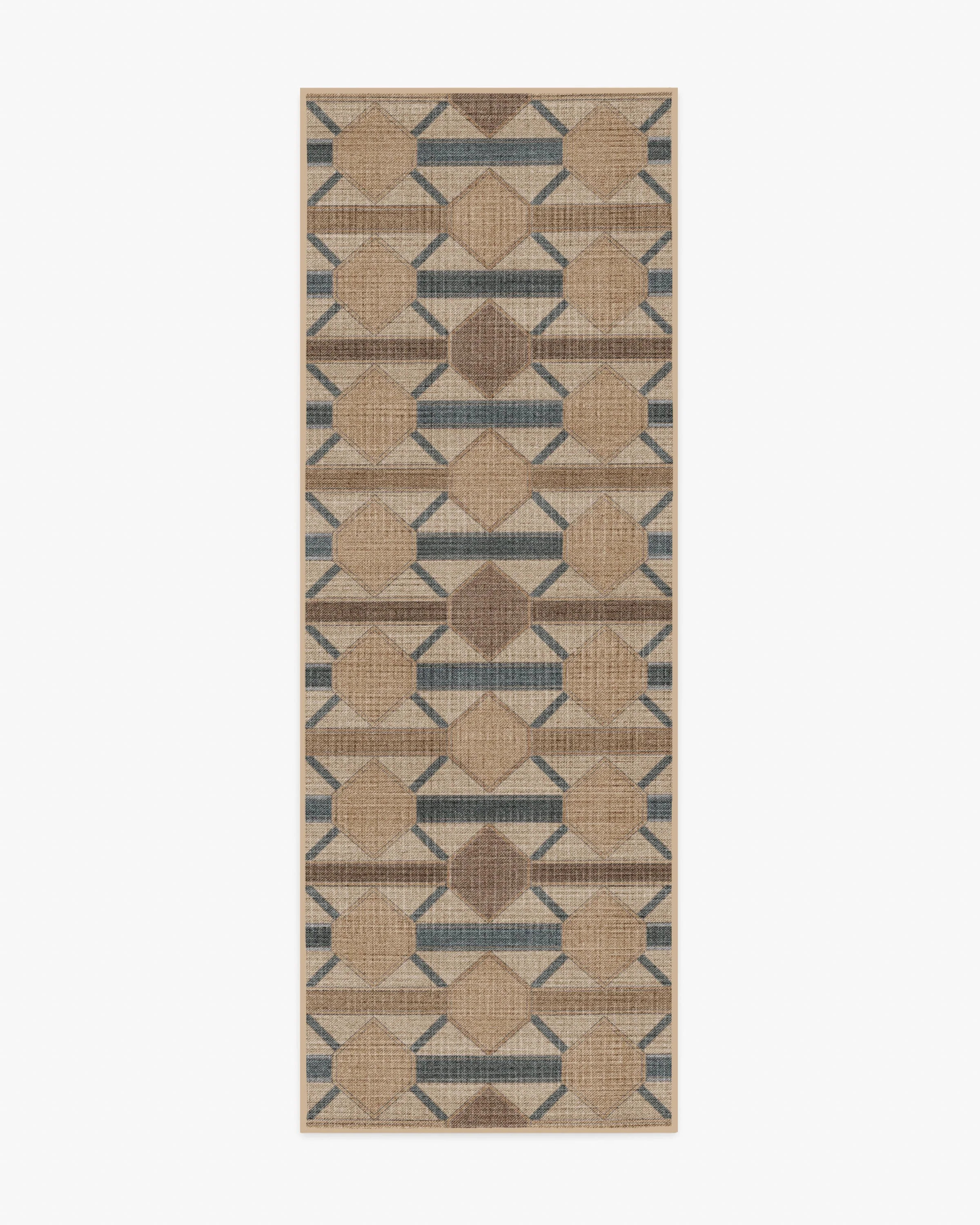 Reed Slate Blue & Natural Re-Jute Rug | Ruggable