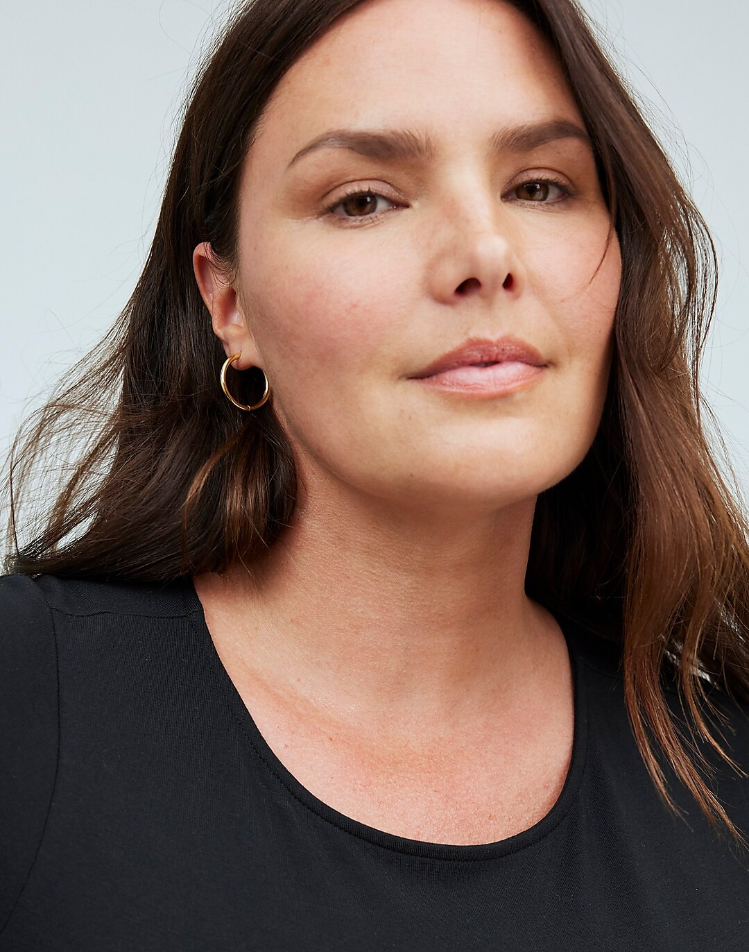 Demi-Fine Medium Hoop Earrings | Madewell