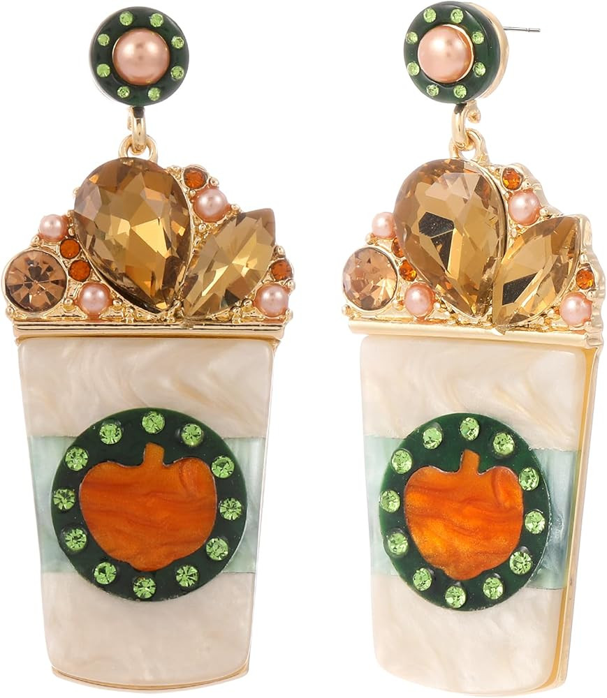 Madison Tyler Fall Earrings for Women | Cute Statement Autumn Earrings Dangling | Maple Leaf Scar... | Amazon (US)