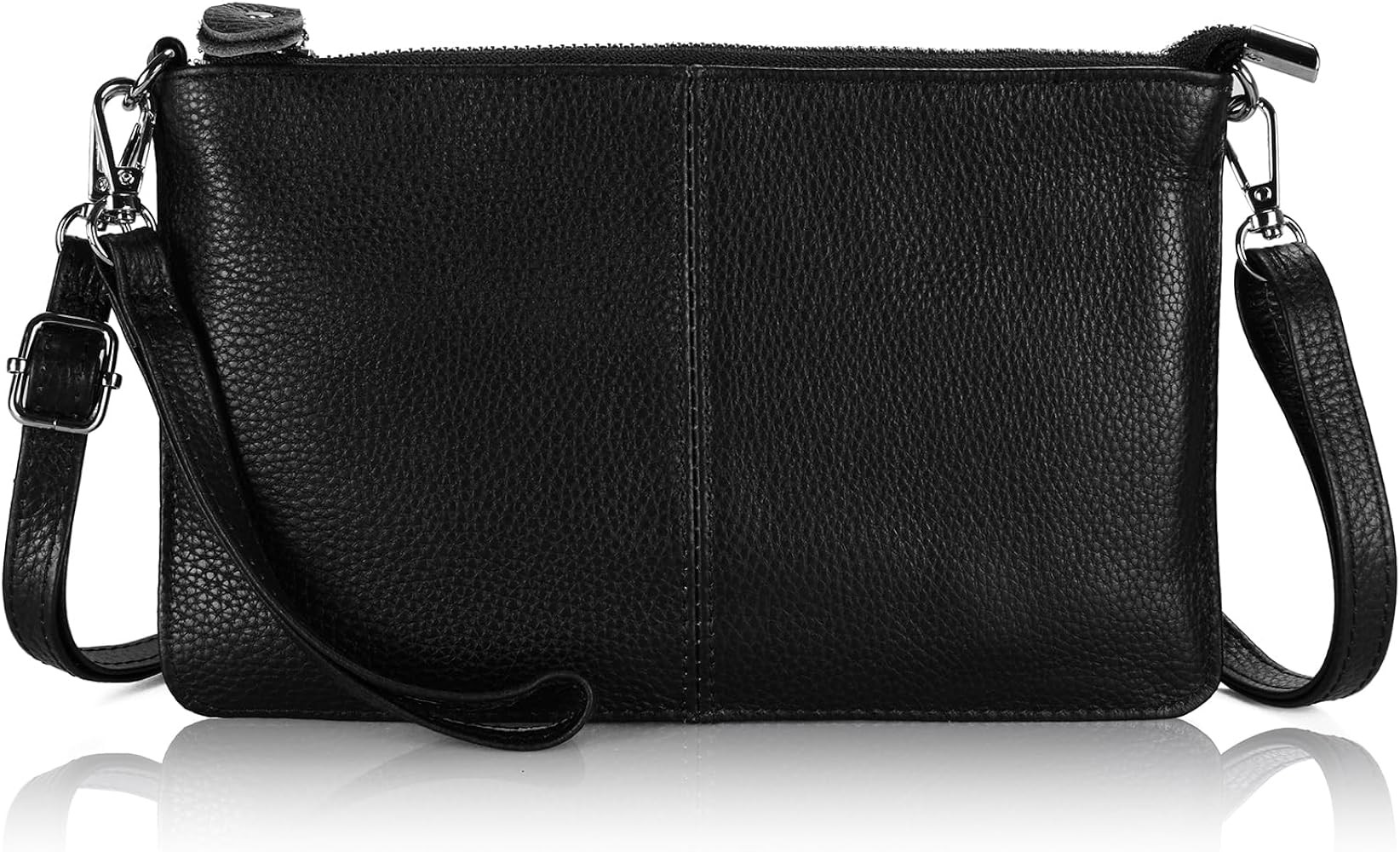 befen Genuine Leather Wristlet Clutch Wallet Purses Small Crossbody Bags Shoulder Handbag for Wom... | Amazon (US)