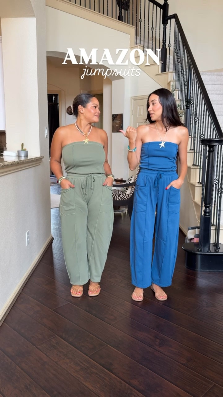 These jumpsuits are so cute! They are great for travel, errands and everyday life. Drop off the kids, go to coffee with friend and then run your errands. These are the perfect outfits! 

#LTKOver40