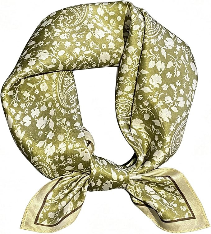 FEIBOON Mulberry Silk Scarf 21"x21" Small Square Scarfs for Women | Hair Scarf, Bandana,Silk scar... | Amazon (US)