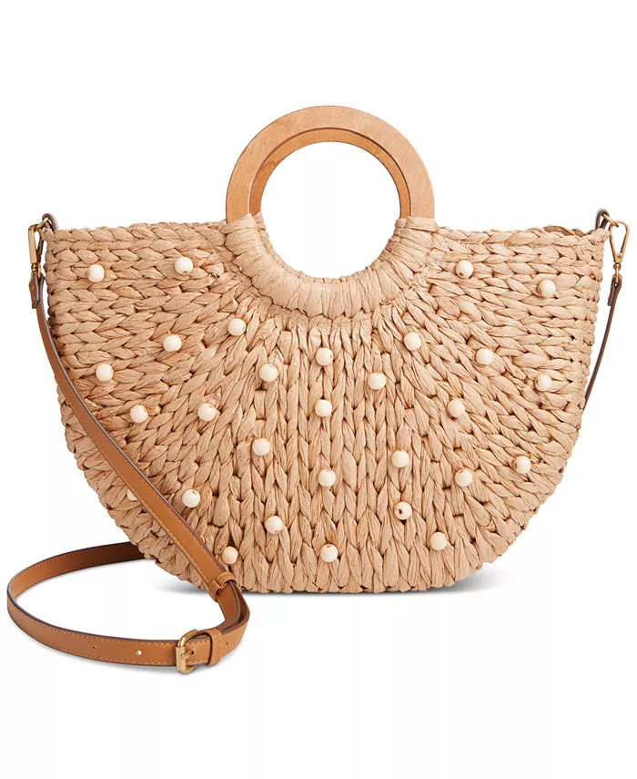 Straw Tote Crossbody, Created for Macy's | Macy's