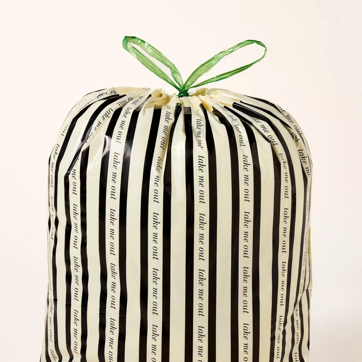 Stripe Printed Trash Bags Black/Cream/Green - kate spade new york x Target | Target