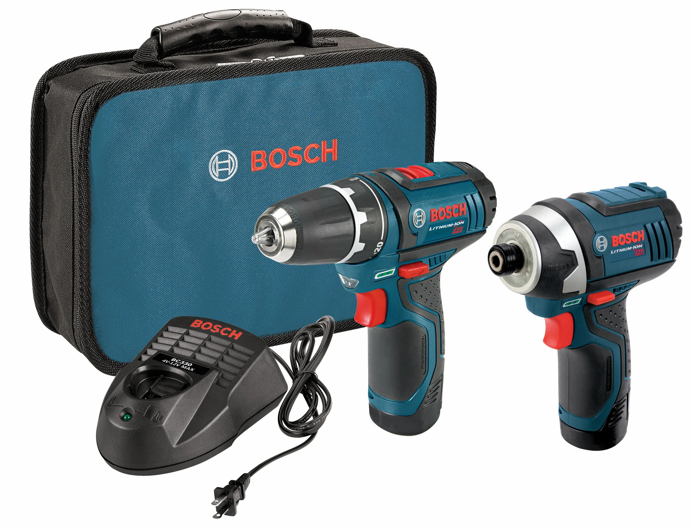 Bosch 12-volt 2-Tool Power Tool Combo Kit with Soft Case (2-Batteries and Charger Included) | CLPK22-120 | Lowe's
