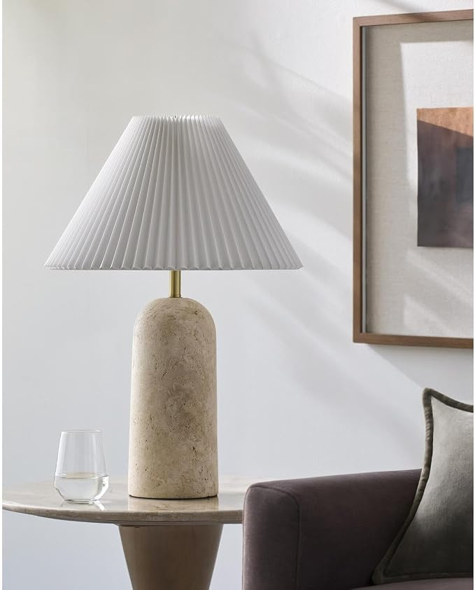 Livabliss x Galey Alix Autumn Laurel Modern Table Lamp, 25" H x 15" W x 15" D, Natural | Amazon (US)