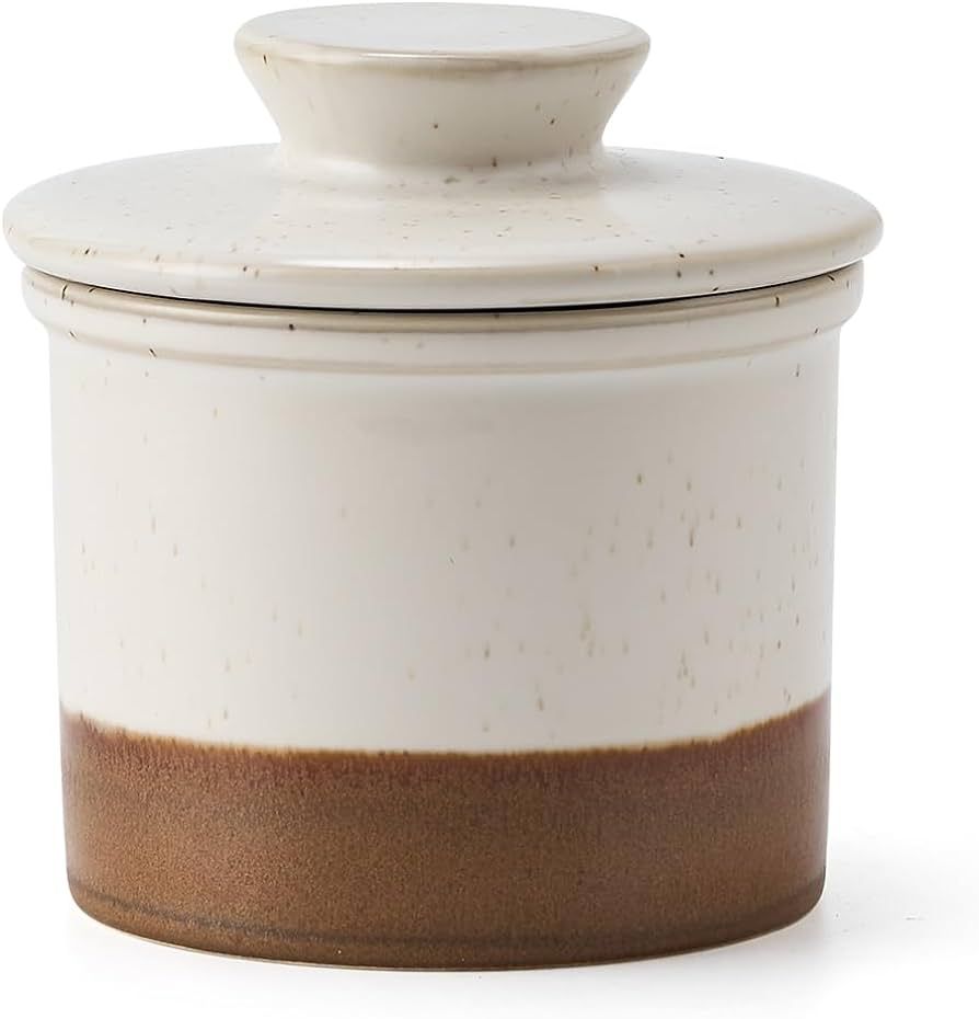 XELA Ceramic Butter Crock, French Butter Dish for Counter, Butter Keeper With Water Line for Fres... | Amazon (US)