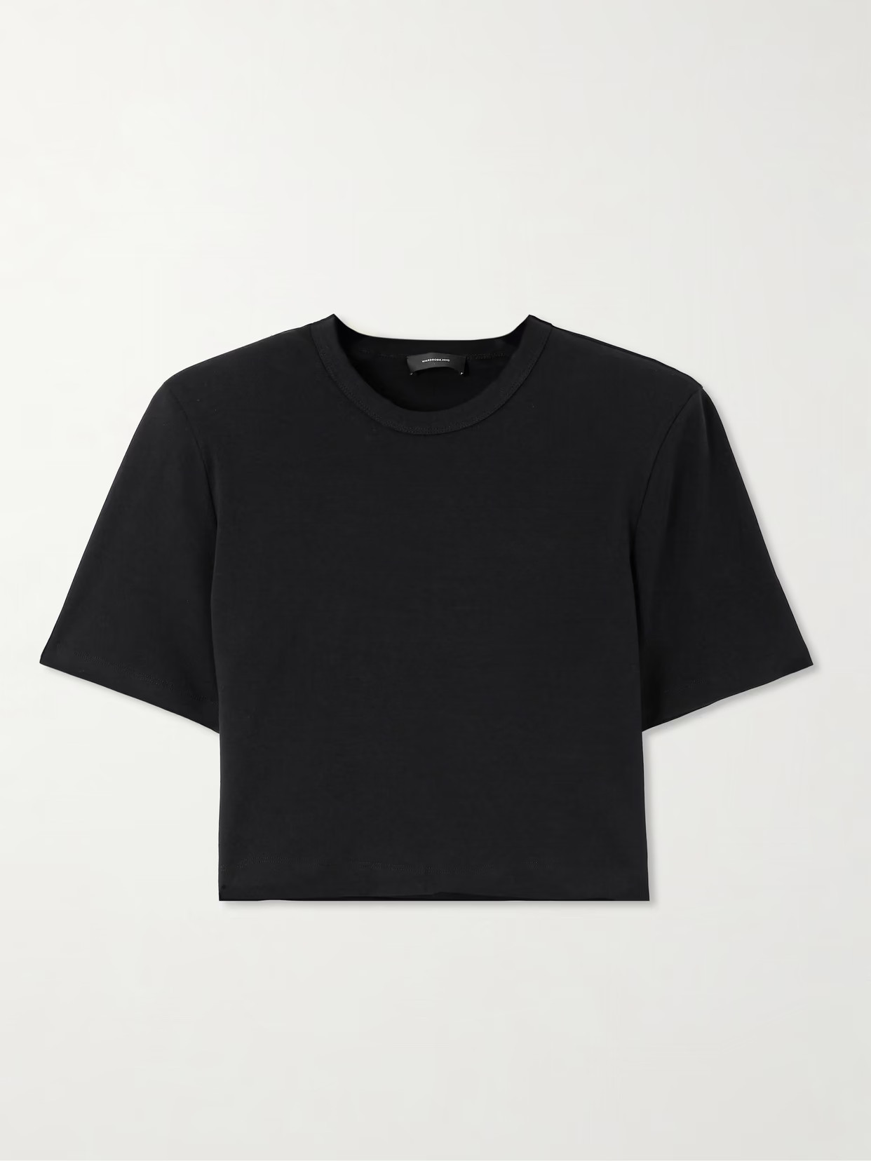 WARDROBE. NYC - Cropped Cotton-jersey T-shirt - Black | NET-A-PORTER (UK & EU)