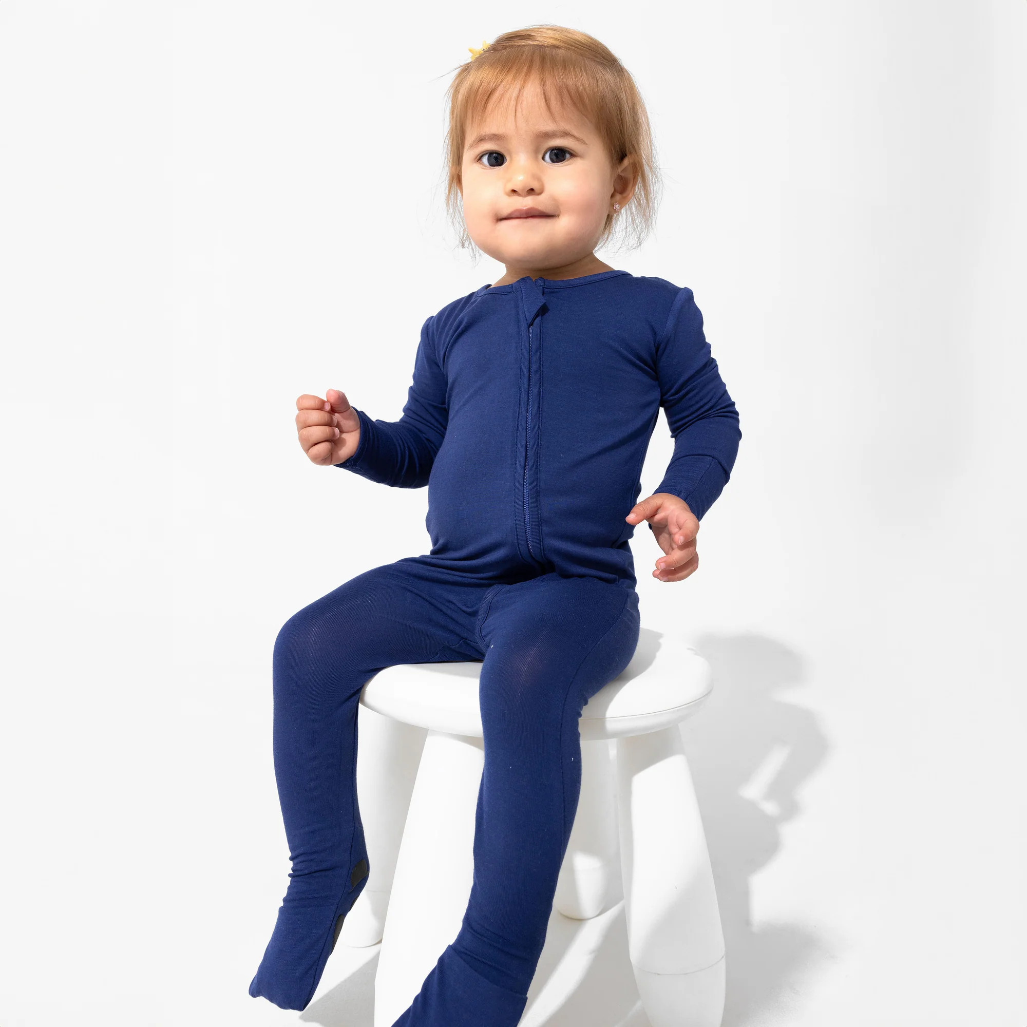 Starry Night Blue Bamboo Convertible Footie | Bellabu Bear