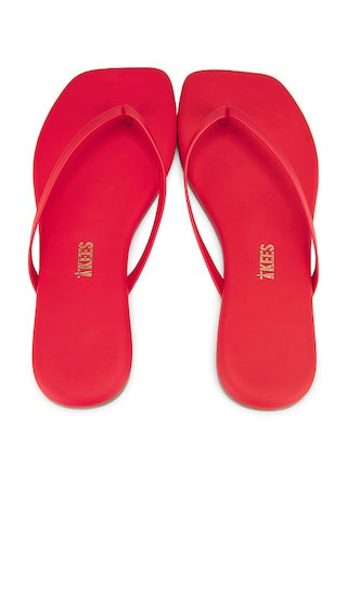 TKEES Square Toe Lily Sandal in Red. | Revolve Clothing (Global)