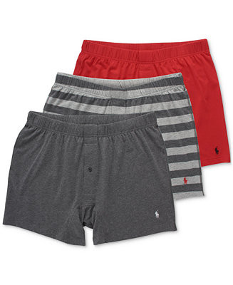 Men's 3-Pack Classic Stretch Knit Boxers | Macy's