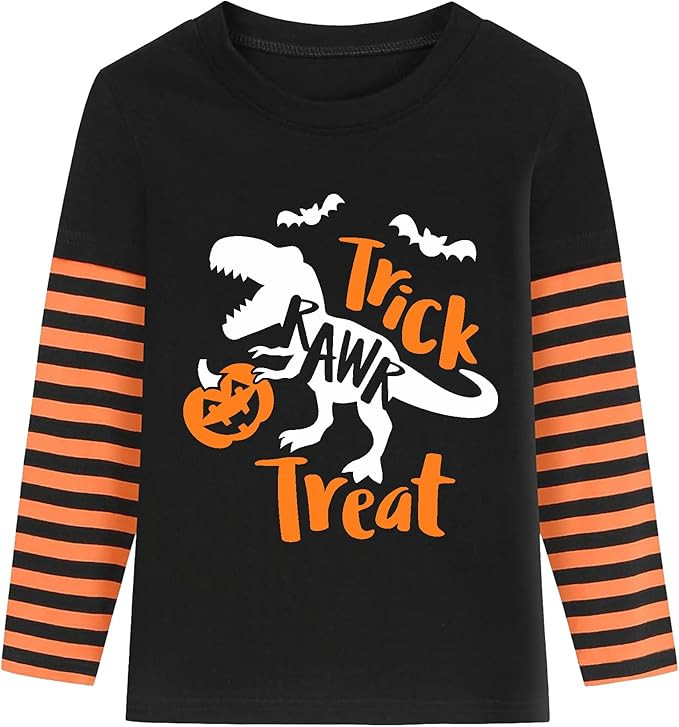 Kids Halloween Shirt Boys Girls Skeleton Hocus Pocus Pumpkin Face Glow in The Dark Graphic Tees S... | Amazon (US)