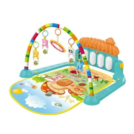 Baby Play Mat for Infant with Music and Mirror, Newborn Piano Activity Center Toys Gym Floor Playmat for Boys Girls | Walmart (US)