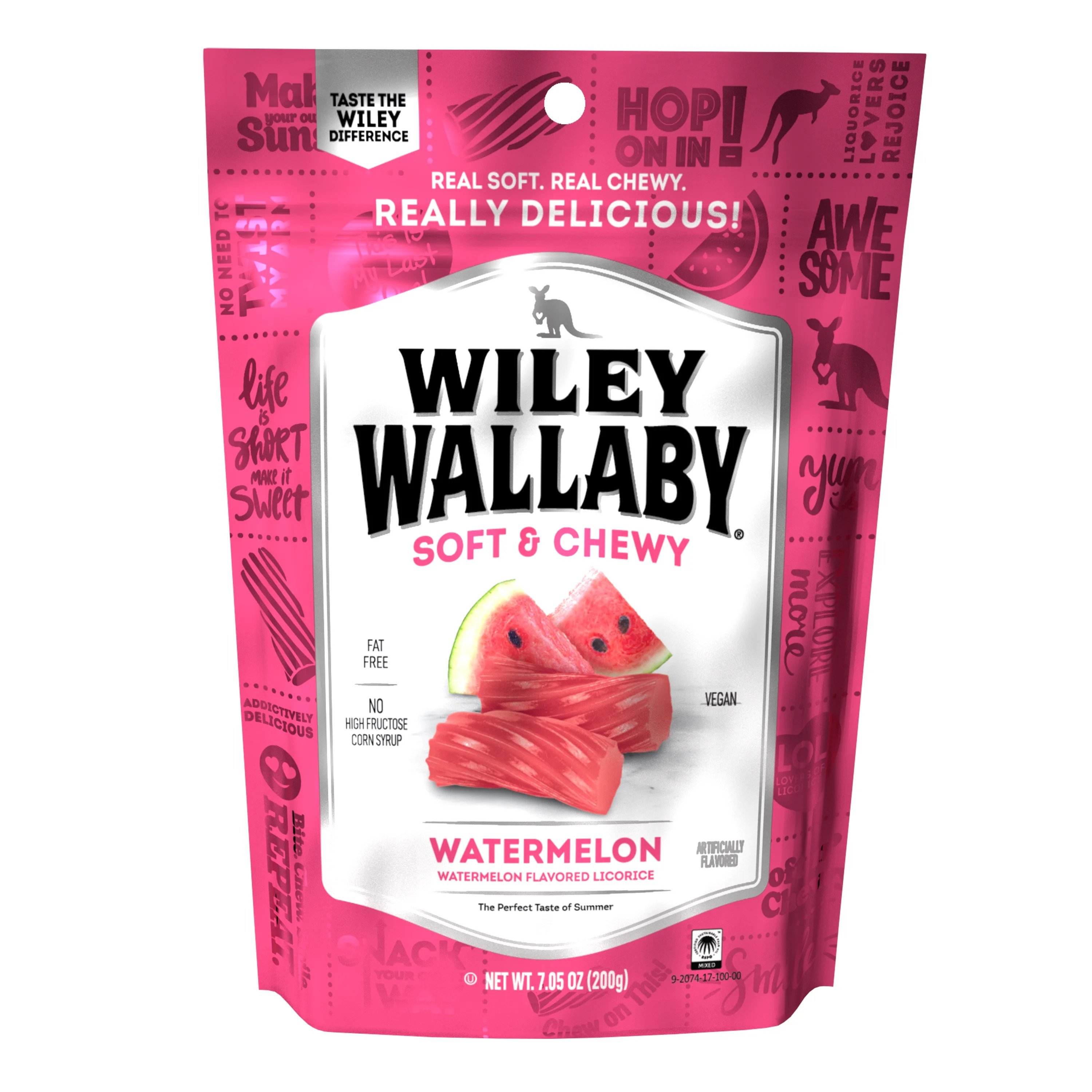 Wiley Wallaby Watermelon Licorice Candy, 7.05 oz. | Walmart (US)