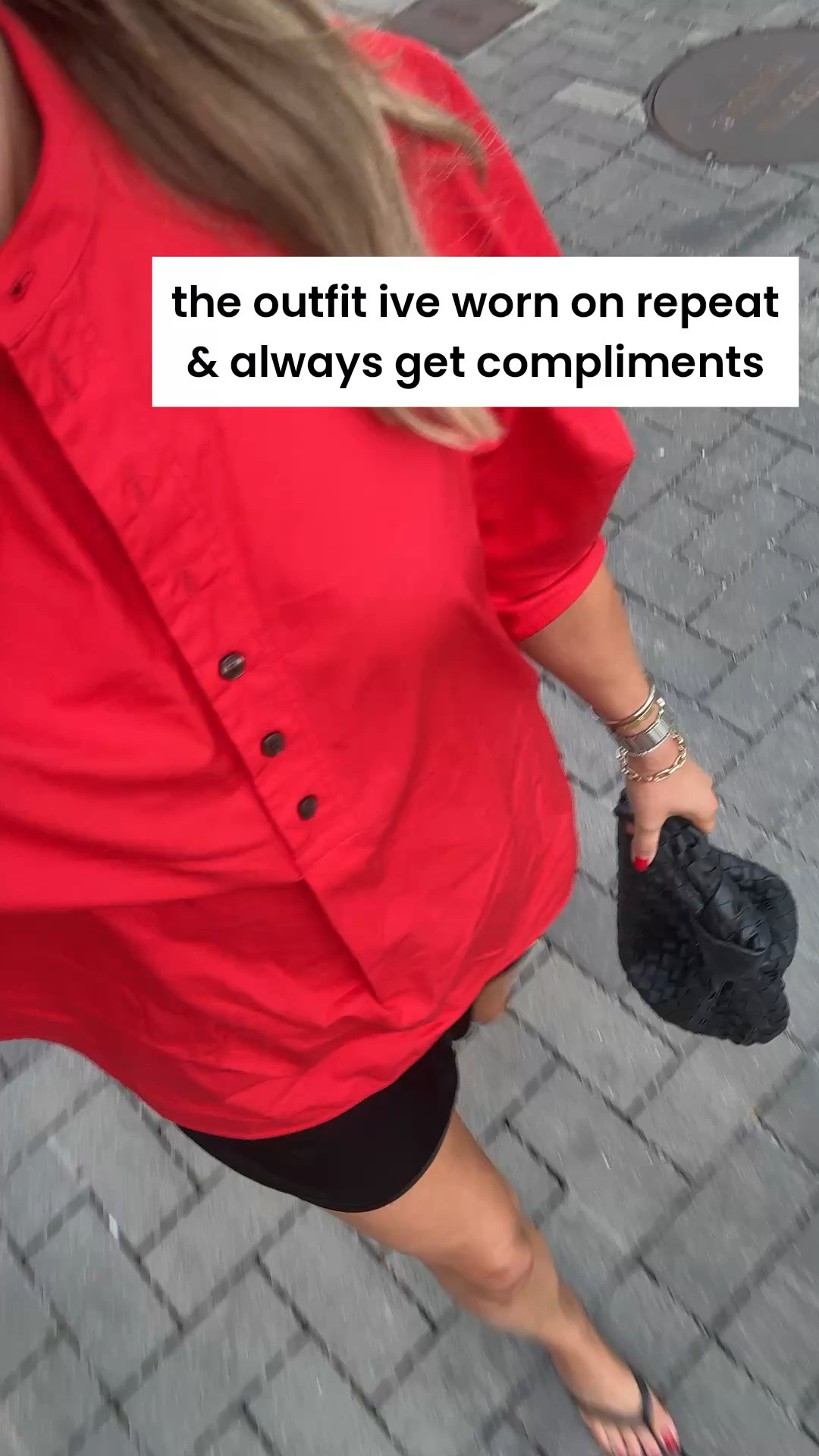 Fashion Jackson @Zara @Aritzia 
wearing an XS in the red shirt

#LTKOver40 #LTKSeasonal #LTKootd