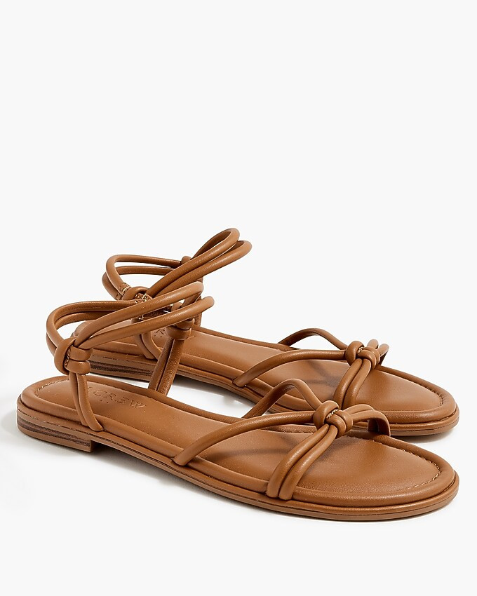 Knotted ankle-strap sandals | J.Crew Factory