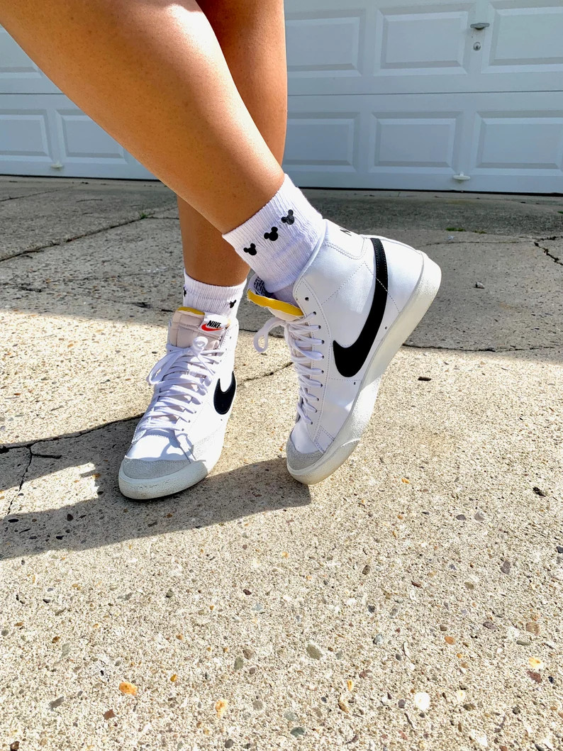 Mickey Mouse Socks- Disney Vacation Apparel Crew Socks | Etsy (US)