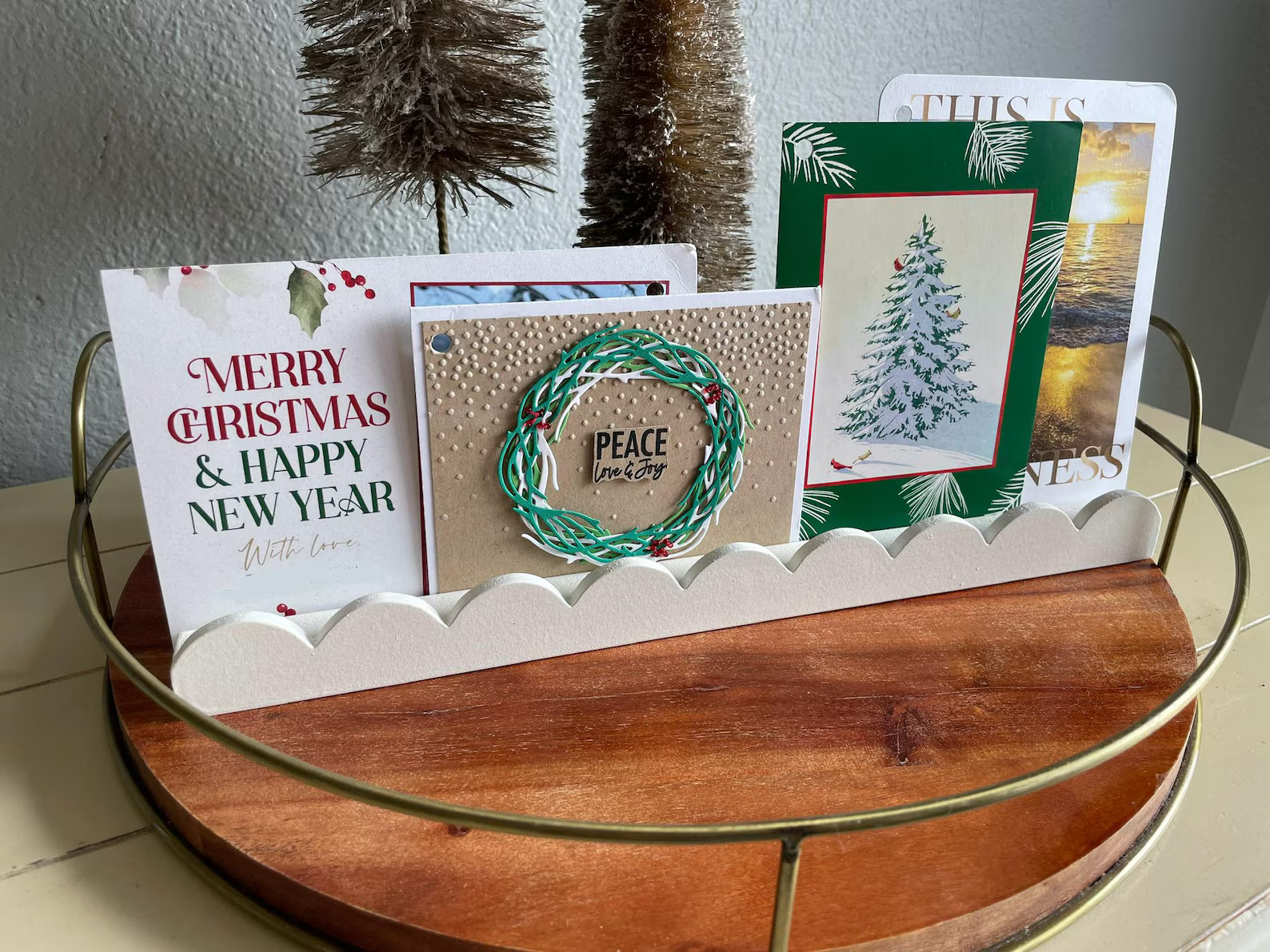 Display, Scalloped Edge Display, Christmas Card Display, Art Display, Kids Art Display, Card Disp... | Etsy (US)