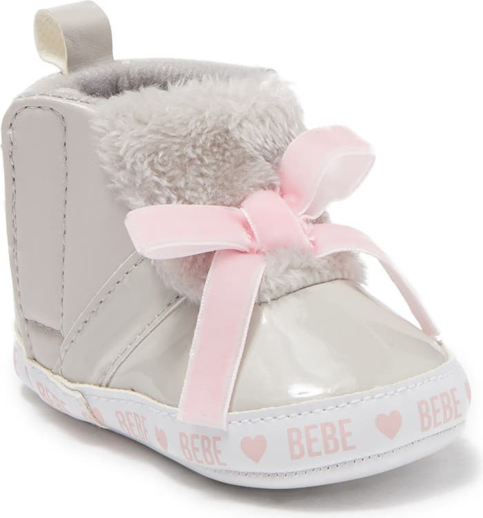 Faux Fur Detail Patent Boot | Nordstromrack | Nordstrom Rack