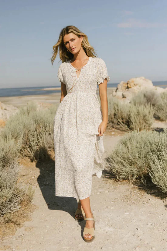 Metzli Ribbon Trim Maxi Dress | Böhme US