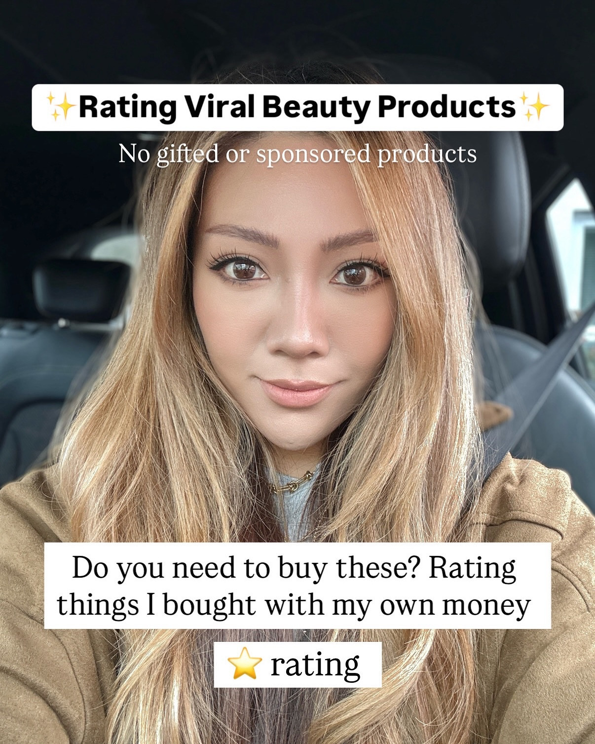 Rating viral beauty products I bought with my own money. Some have become my staples and some… I’ll never repurchase. Let me know no if you agree! 🤨

Comment LINK if you’d like a DM with all the links. 🔗 

#viralbeauty #viralbeautytips #viralskincare #koreanskincareroutine #koreanskincareproducts #koreanskincareaddict #makeupproduct #makeuptipsforbeginners #yesorno #cushionfoundation #chinesemakeup #koreanmakeup