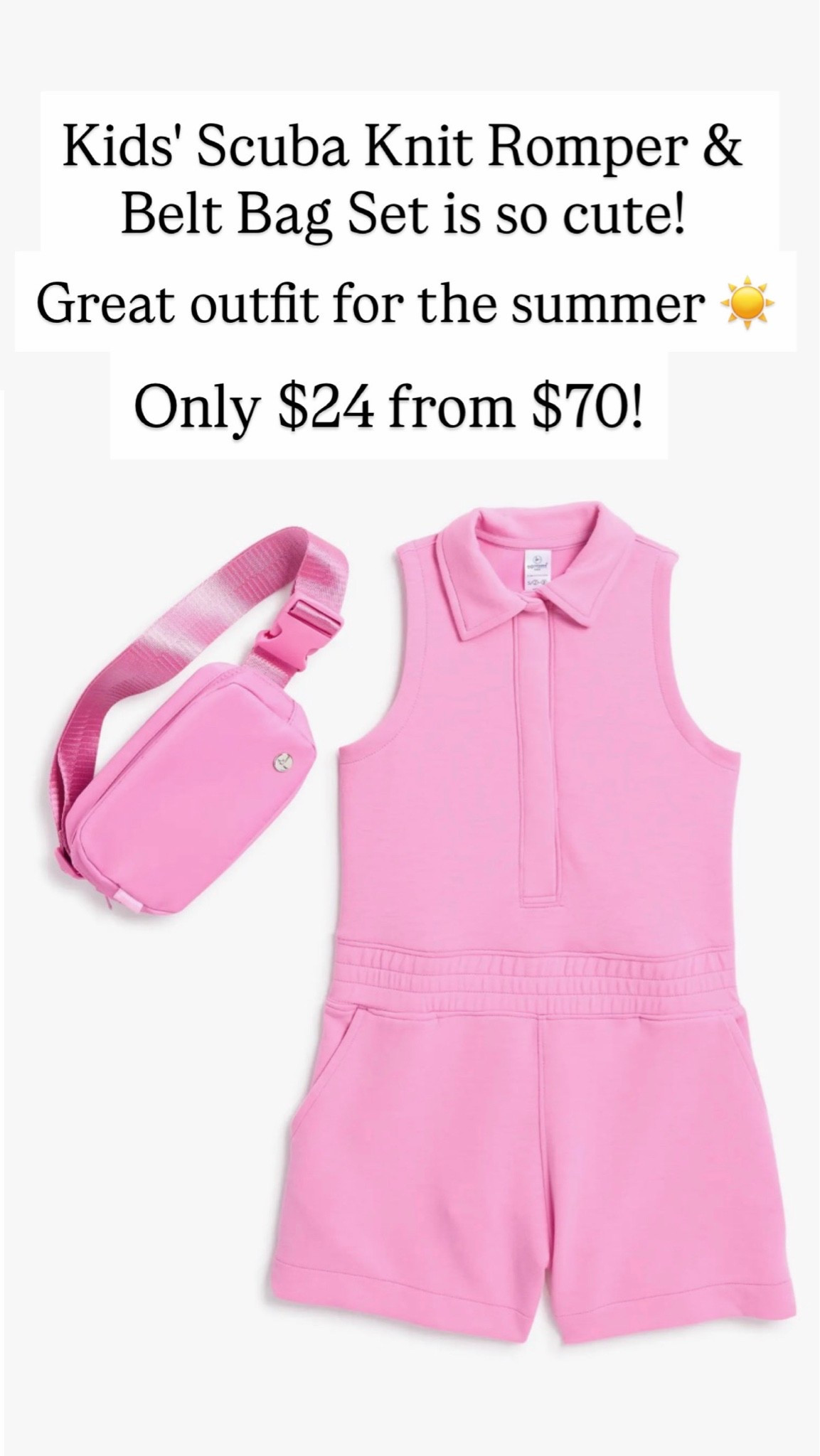 This romper and belt bag set is adorable

#LTKKids #LTKSaleAlert